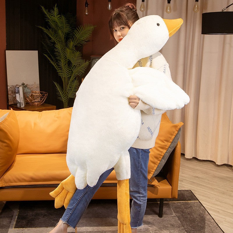 Big White Goose Doll Pillow Sleeping Plush Toy-0